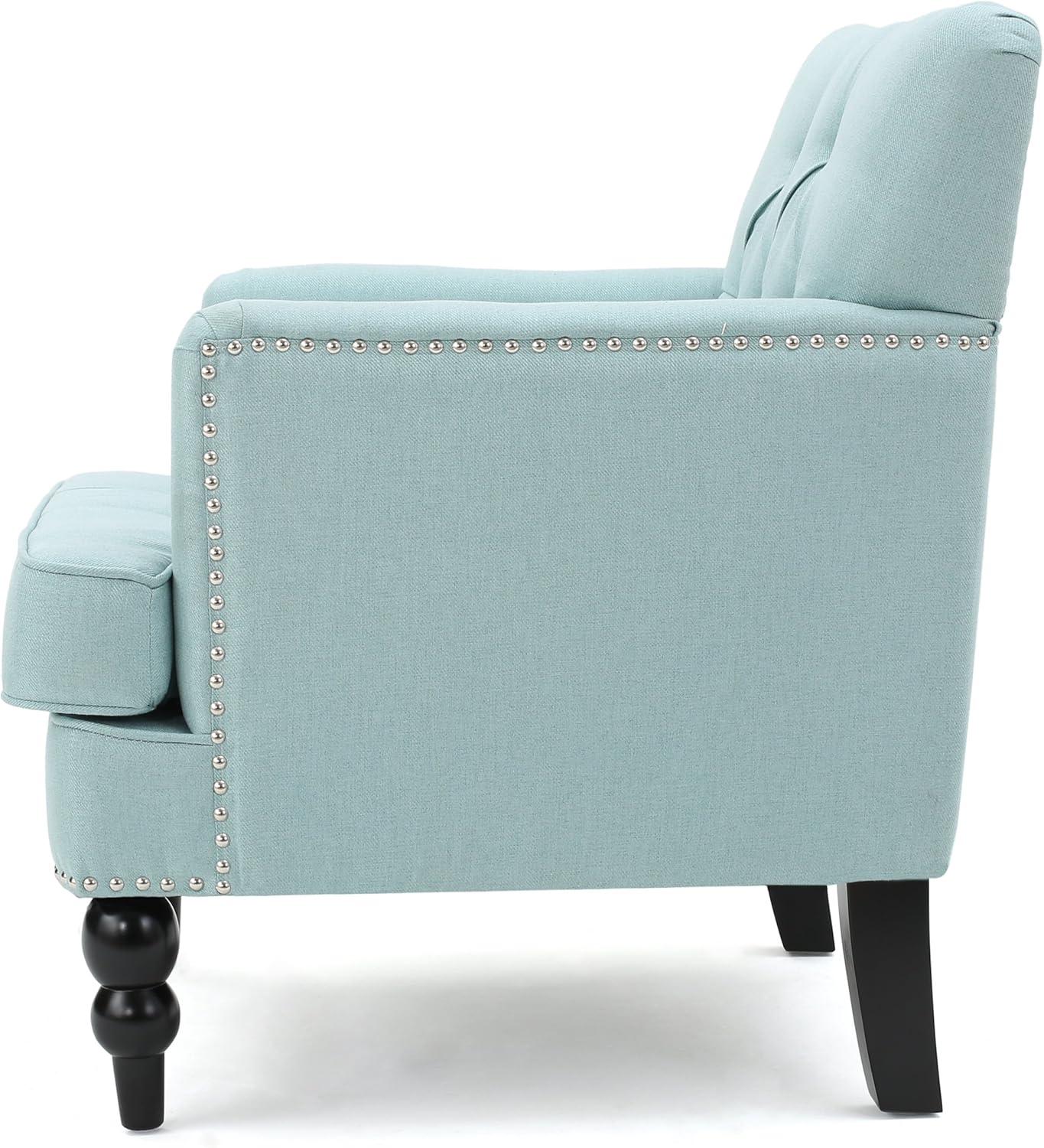 image:imageChristopher Knight Home Malone Fabric Club Chair Light Blue 295D x 28W x 335H Inch