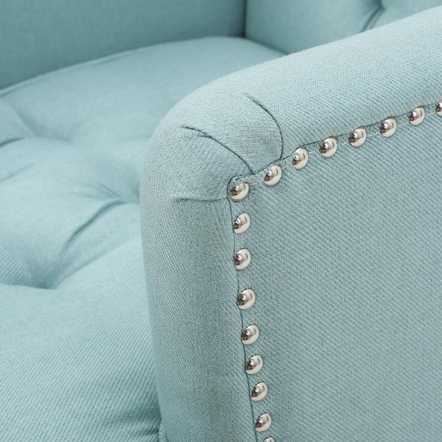 image:imageChristopher Knight Home Malone Fabric Club Chair Light Blue 295D x 28W x 335H Inch