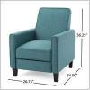 Christopher Knight Home Darvis Fabric Recliner Club Chair, Dark Teal 26.75D x 34W x 36.25H in