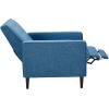 Christopher Knight Home Macedonia Mid Century Modern Tufted Back Fabric Recliner (Muted Blue).