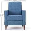 Christopher Knight Home Macedonia Mid Century Modern Tufted Back Fabric Recliner (Muted Blue).