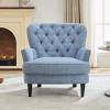 Christopher Knight Home Tafton Fabric Club Chair, Light Blue 33D x 35.25W x 33.75H in