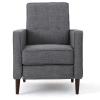 Christopher Knight Home Mervynn Mid-Century Modern Fabric Recliners, 2-Pcs Set, Grey(Grey)