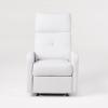 Christopher Knight Home Samedi PU Recliner, White 26.25D x 37.25W x 40H in(White)