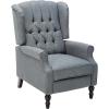 Christopher Knight Home Walter Fabric Recliner, Light Sky Dimensions: 34.75”D x 28.00”W x 41.25”H(Charcoal)