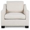Christopher Knight Home Wesley Contemporary Fabric Club Chair, Beige, Dark Brown 33.5D x 33.75W x 32H Inch(Beige  Dark Brown)