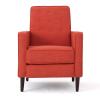 GDFStudio Marston Mid Century Modern Fabric Recliner (Set of 2) (Cream)(Orange)