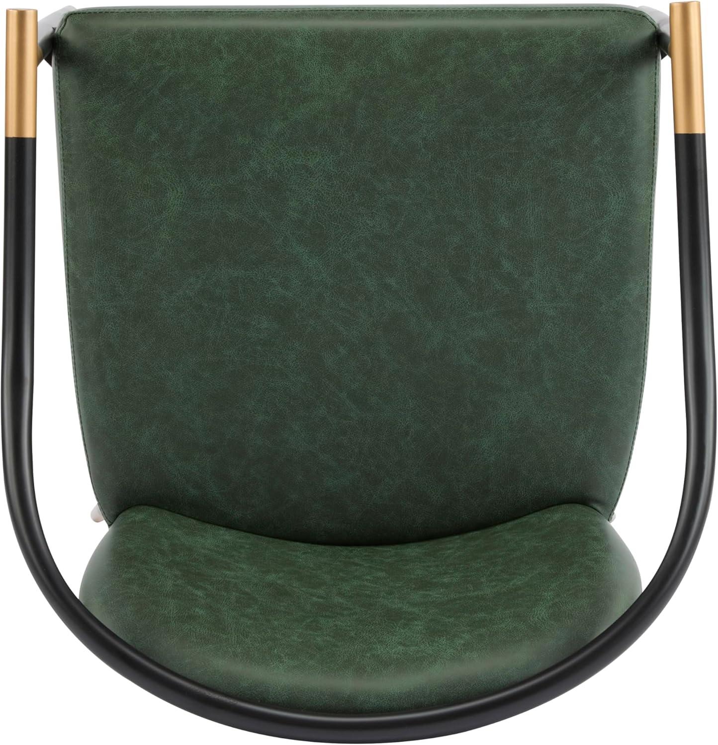 image:imageChristopher Knight Home Paula Dining Chairs Set of 2 Modern Dining Chair with Fabric Upholstery Durable Iron Frame Kitchen Chairs with Armrest Extra Seat for Dining Room Black GreyBlack Green
