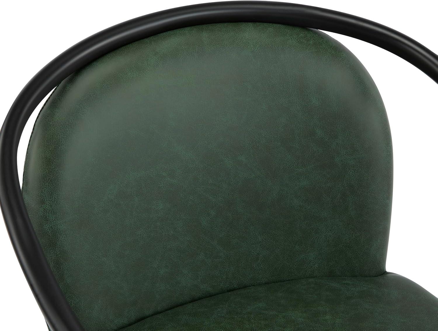 image:imageChristopher Knight Home Paula Dining Chairs Set of 2 Modern Dining Chair with Fabric Upholstery Durable Iron Frame Kitchen Chairs with Armrest Extra Seat for Dining Room Black GreyBlack Green