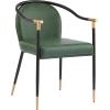 Christopher Knight Home Paula Dining Chairs Set of 2, Modern Dining Chair with Fabric Upholstery, Durable Iron Frame Kitchen Chairs with Armrest, Extra Seat for Dining Room, Black + Grey(Black + Green)