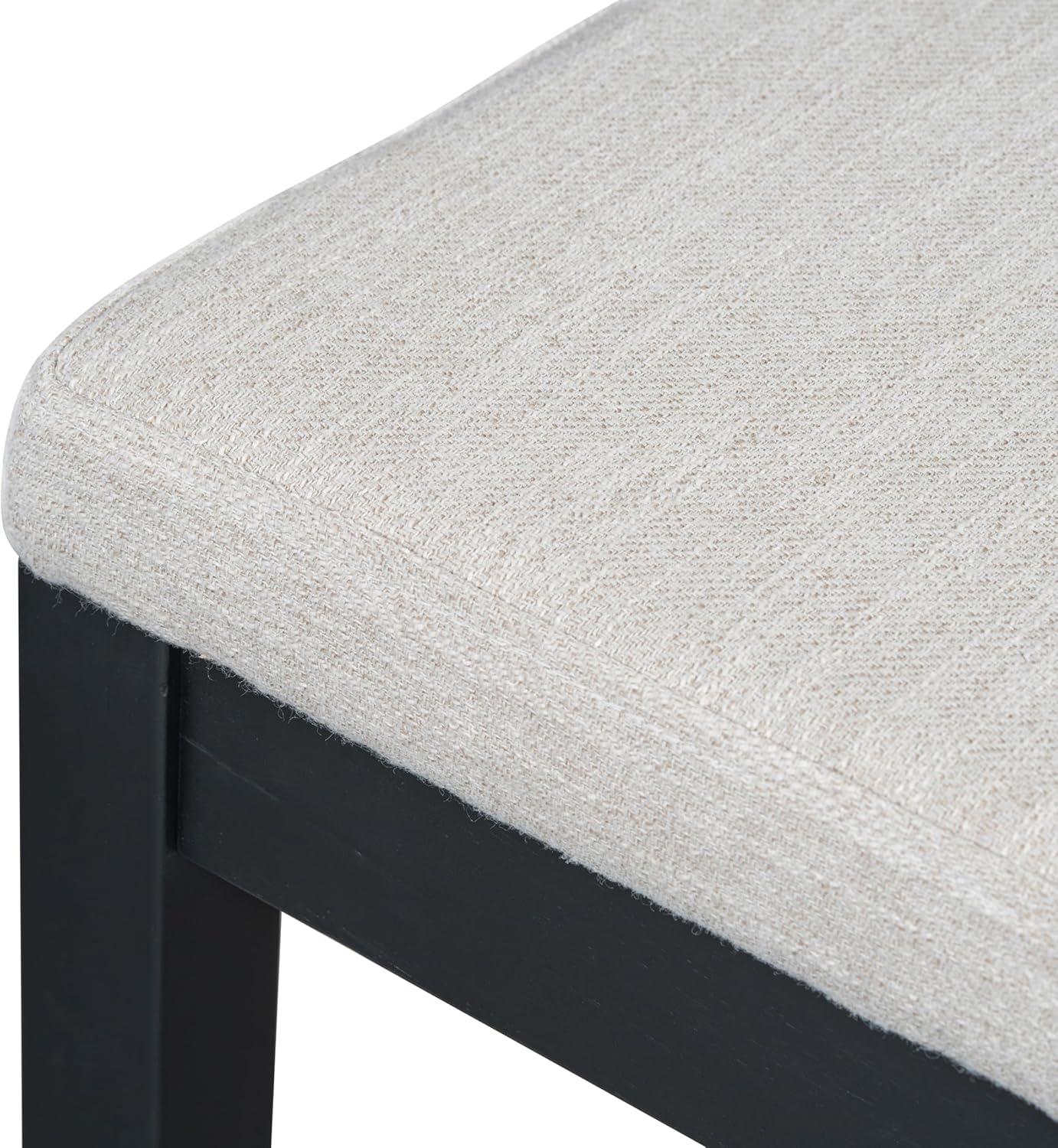 image:imageChristopher Knight Home Sona Modern Counter Stool Set of 2 Kitchen Counter Height Bar Stool Cocktail Stool with Rattan Woven Backrest Fabric Upholstered Barstools for Home Bar Table Black GrayBlack Gray