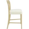 Christopher Knight Home Hayas Counter Height Bar Stools Set of 2, Armless Upholstered Kitchen Bar Chairs, Hollow Backrest Modern Counter stools for Kitchen Island Dining Room Bar, Light Ash+Beige(Light Ash+beige)