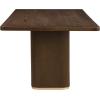 Christopher Knight Home Scout 84 Inch Dining Table for 6 People, Modern Kitchen Table with Pillar Legs, Wooden Rectangular Spacious Dinner Furniture for Dining Room, Home Office, Walnut(Walnut)