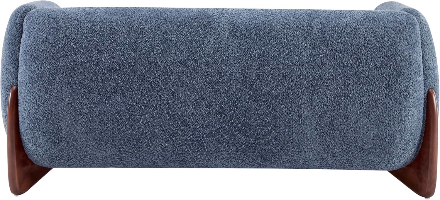 image:imageChristopher Knight Home Alma 63 Boucle Loveseat with Wood Legs 2 Seater Sofa Couches for Living Room Upholstered Couch Chair Soft Seating Lounge Sofa Chair Cozy Loveseat with Armrest Navy BlueNavy Blue