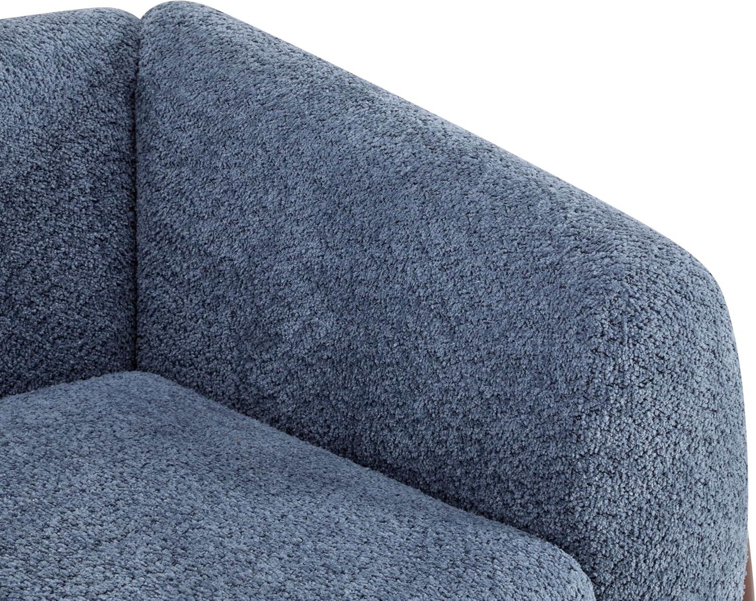 image:imageChristopher Knight Home Alma 63 Boucle Loveseat with Wood Legs 2 Seater Sofa Couches for Living Room Upholstered Couch Chair Soft Seating Lounge Sofa Chair Cozy Loveseat with Armrest Navy BlueNavy Blue