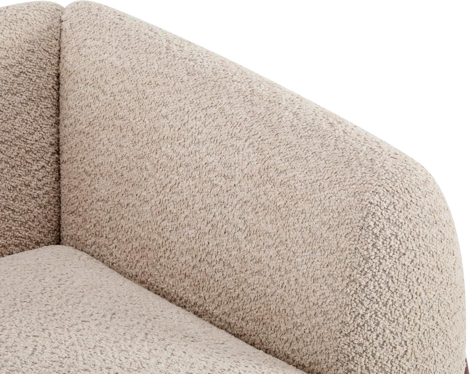 image:imageChristopher Knight Home Alma 63 Boucle Loveseat with Wood Legs 2 Seater Sofa Couches for Living Room Upholstered Couch Chair Soft Seating Lounge Sofa Chair Cozy Loveseat with Armrest Navy BlueAlmond