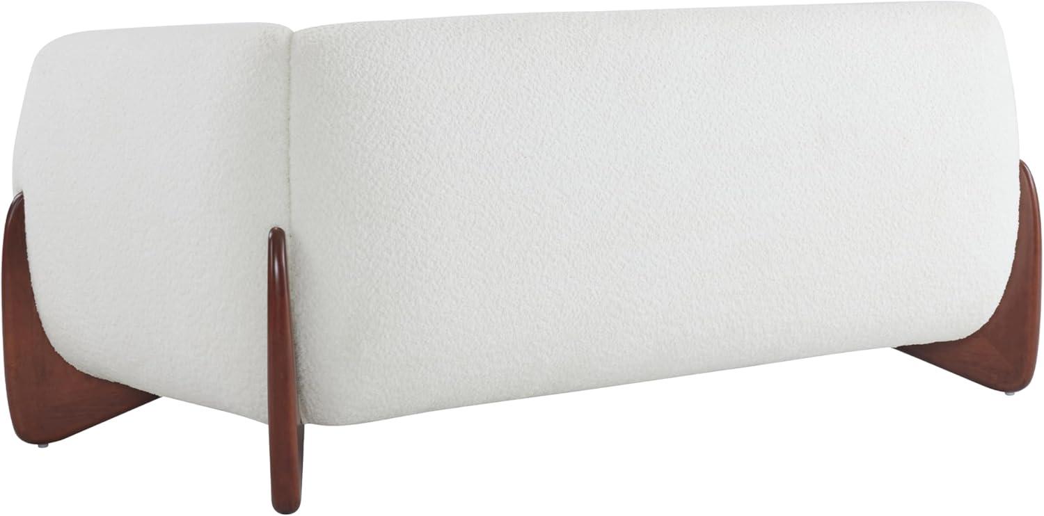 image:imageChristopher Knight Home Alma 63 Boucle Loveseat with Wood Legs 2 Seater Sofa Couches for Living Room Upholstered Couch Chair Soft Seating Lounge Sofa Chair Cozy Loveseat with Armrest Navy BlueBeige
