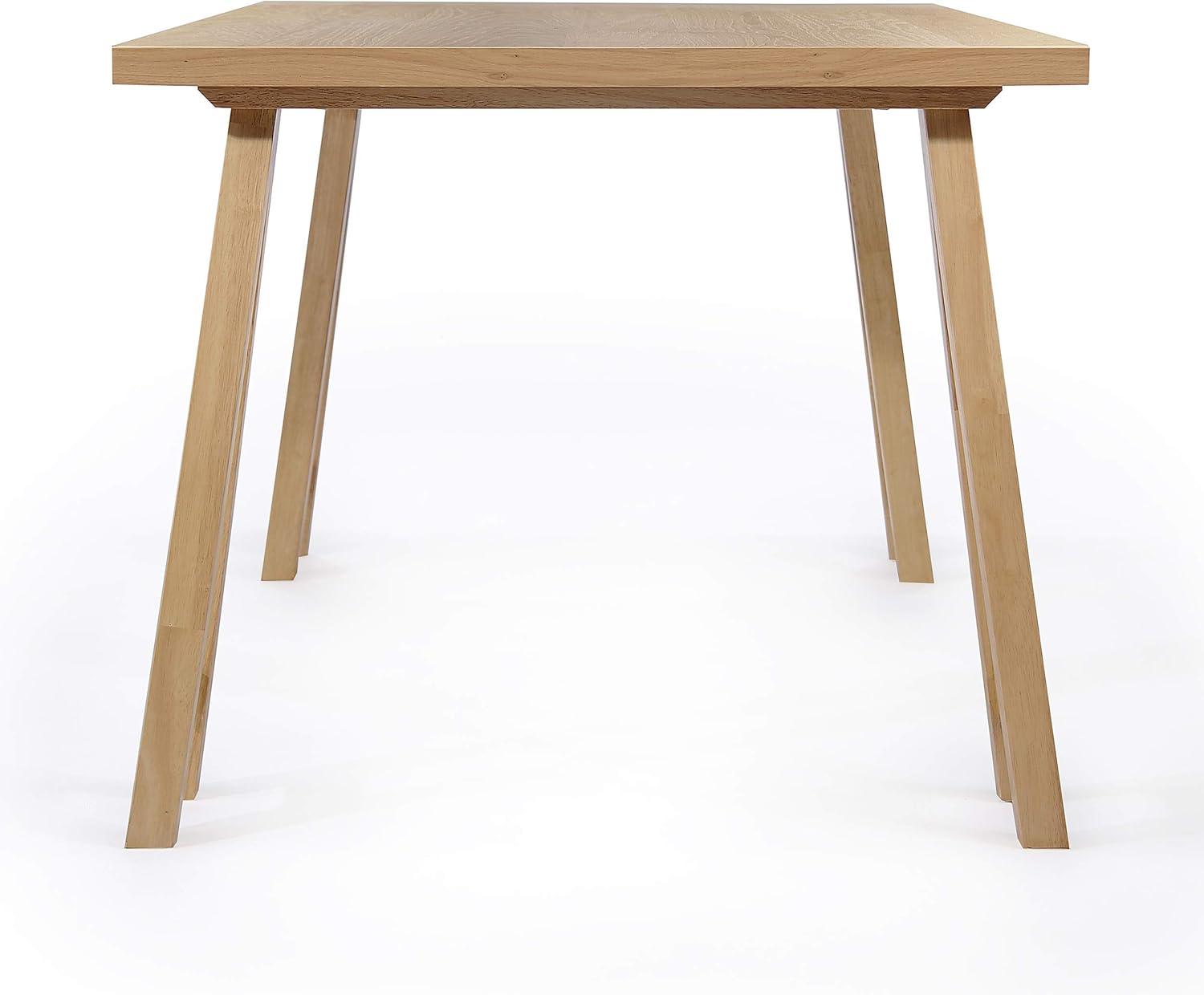 image:imageChristopher Knight Home Benson MidCentury Modern 7 Piece Dining Set Light Beige and WalnutNatural Oak Dark Gray