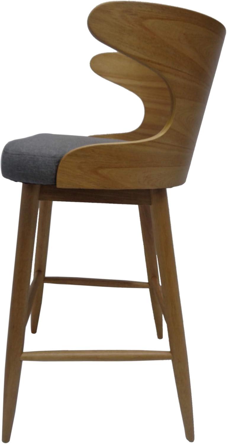 image:imageChristopher Knight Home GDFStudio Christopher Knight Home Truda Mid Century Modern Fabric Barstools Set of 2 in CharcoalCharcoalNatural