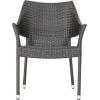 Christopher Knight Home Anthony Outdoor 5 Piece Multibrown Wicker Set with Teak Finish Circular Acacia Wood Dining Table