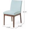 Christopher Knight Home Benson Mid-Century Modern 7 Piece Dining Set, Light Beige and Walnut(Walnut + Mint)