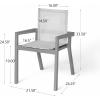Christopher Knight Home Bonnie Outdoor Dining Chairs Set of 2, Acacia Wood Dining Chair, Mesh Seating Armchair, Breathable Accent Chairs, Comfortable Dining Chair for Balcony Backyard Poolside, Teak