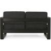 Christopher Knight Home Cheney Bay Outdoor Aluminum 4 Seater Chat Set with Fire Pit, Black, Gray, and Dark Gray(Black + Gray + Dark Gray)
