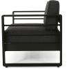 Christopher Knight Home Cheney Bay Outdoor Aluminum 4 Seater Chat Set with Fire Pit, Black, Gray, and Dark Gray(Black + Gray + Dark Gray)