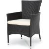 Christopher Knight Home Malaga Outdoor Wicker Bistro Set with Water Resistant Cushions, 3-Pcs Set, Multibrown / Beige