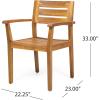Christopher Knight Home Stamford Outdoor Acacia Wood Expandable 8 Seater Dining Set, Teak