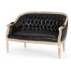 Christopher Knight Home Faye Classical Fabric Tufted Loveseat, Blue / Antique(Midnight + Grey)