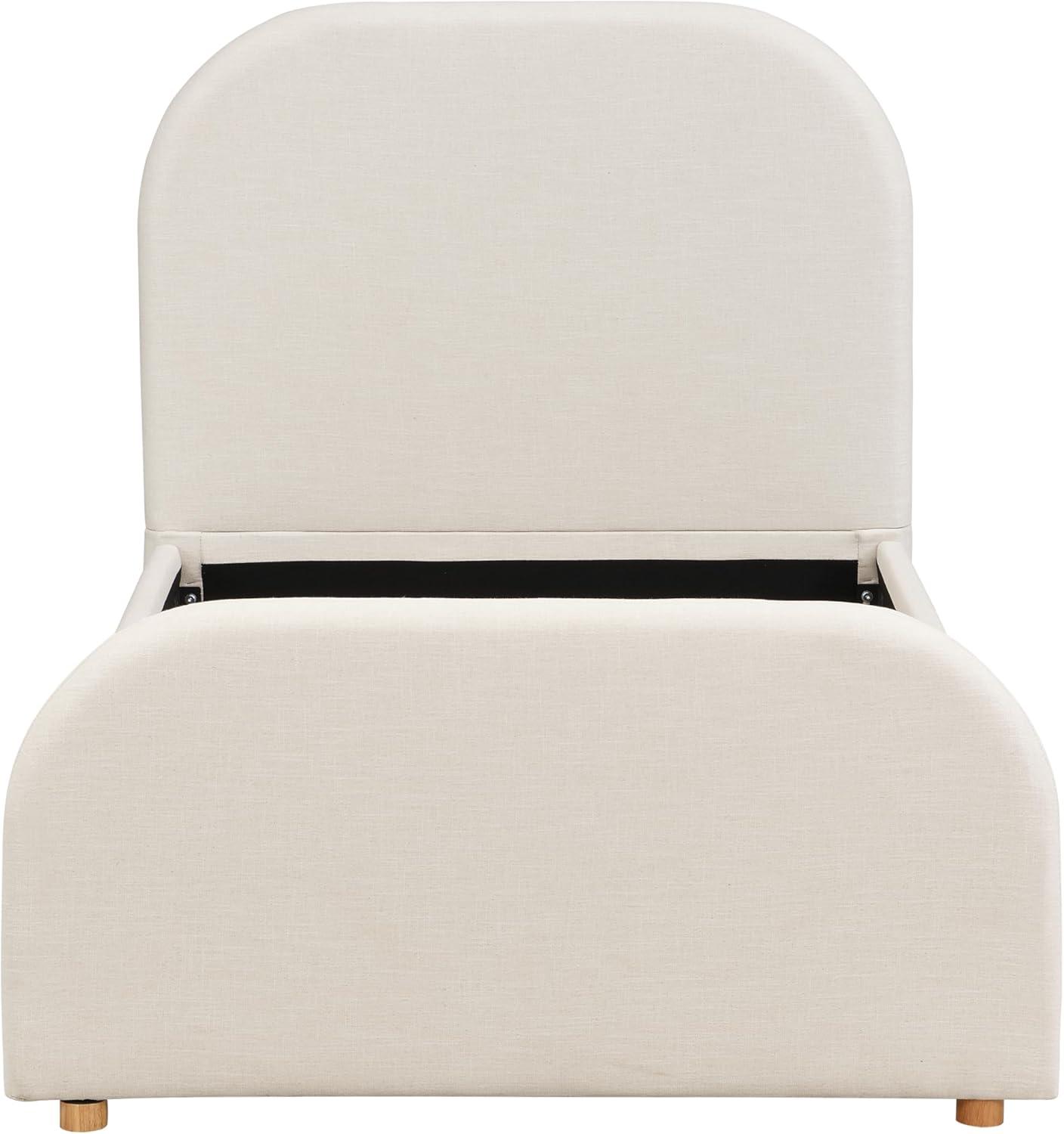 image:imageChristopher Knight Home Lanet Linen Upholstered King Size Bed Frame with Headboard Modern King Bed Frame and Headboard Wooden Slats Support Easy Assembly No Box Spring Needed BeigeTwin US Standard