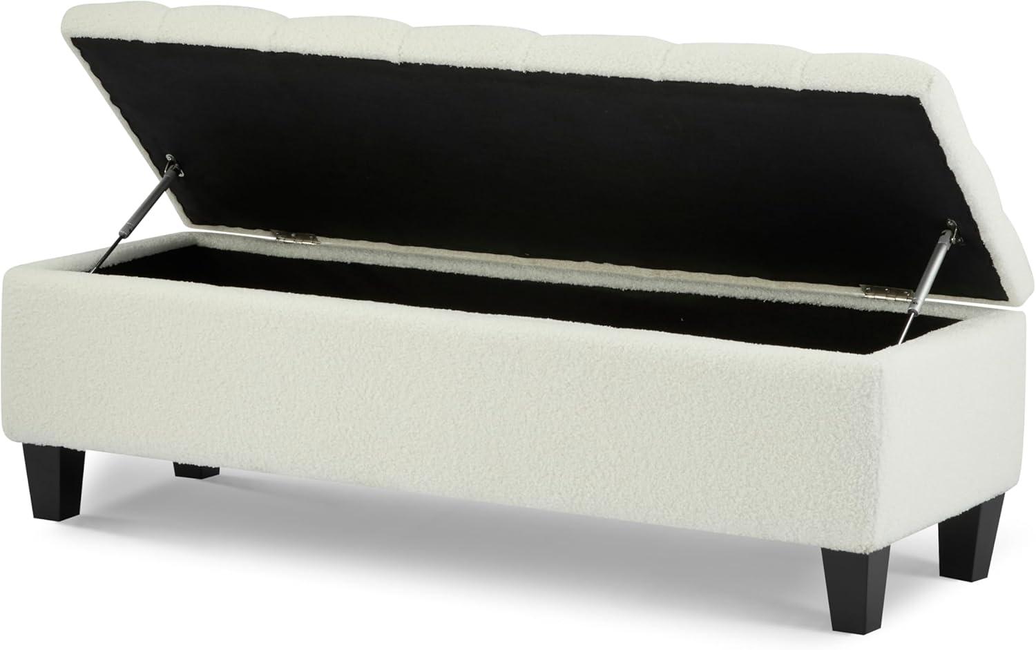 image:imageChristopher Knight Home Ottilie PU Leather Storage Ottoman Bench Wooden Rectangular Ottoman with Storage Bedroom End of Bed Foot Stool Entryway Ottoman Footrest Living Room Extra Seat BrownBeige