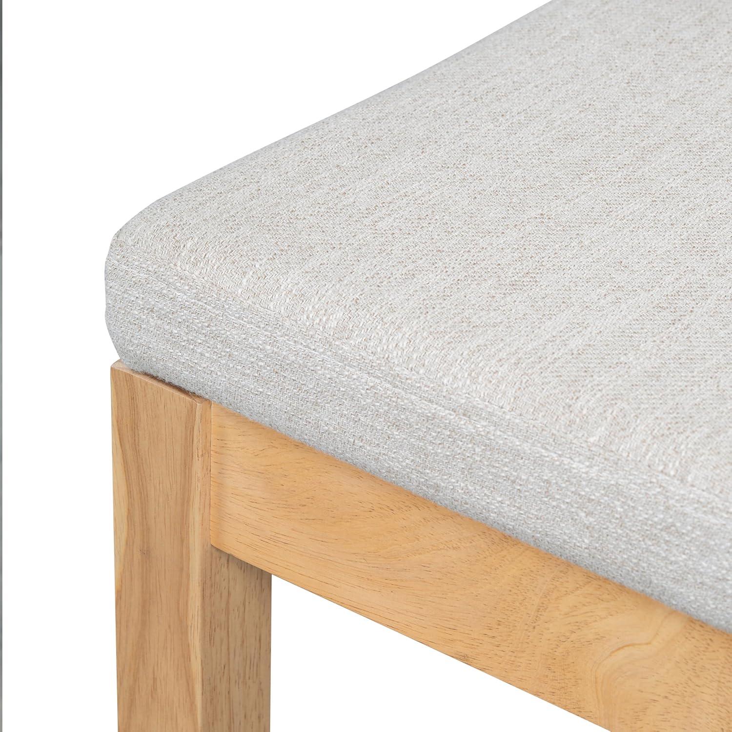 image:imageChristopher Knight Home Sona Modern Counter Stool Set of 2 Kitchen Counter Height Bar Stool Cocktail Stool with Rattan Woven Backrest Fabric Upholstered Barstools for Home Bar Table Brown GrayNatural Gray
