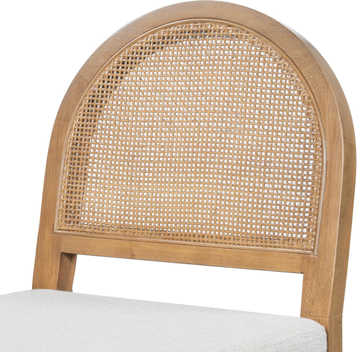 image:imageChristopher Knight Home Sona Modern Counter Stool Set of 2 Kitchen Counter Height Bar Stool Cocktail Stool with Rattan Woven Backrest Fabric Upholstered Barstools for Home Bar Table Brown GrayBrown Gray