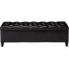 Christopher Knight Home Ottilie PU Leather Storage Ottoman Bench, Wooden Rectangular Ottoman with Storage, Bedroom End of Bed Foot Stool, Entryway Ottoman Footrest, Living Room Extra Seat, Brown(Dark Brown pu)