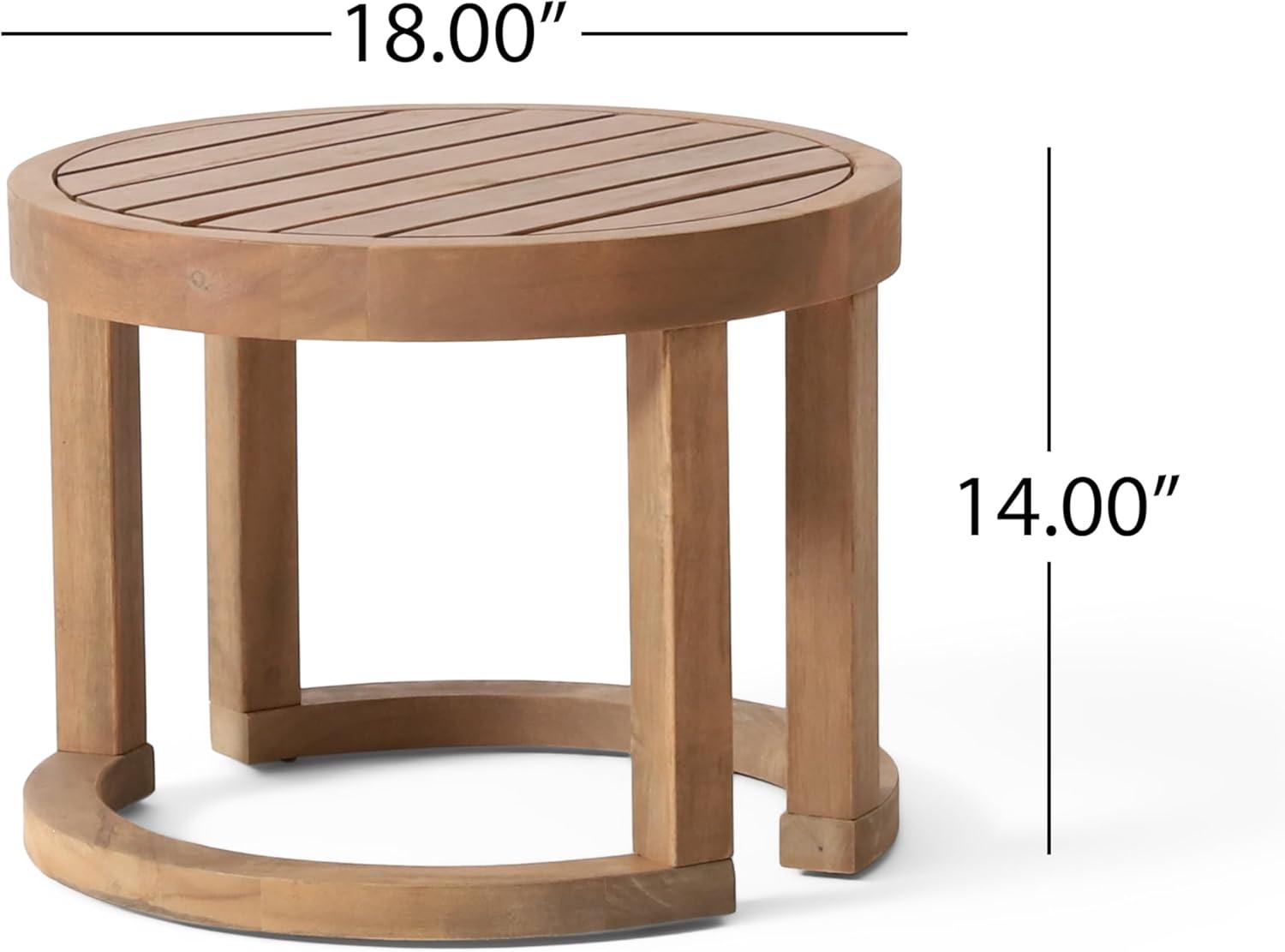 image:imageChristopher Knight Home Orion 3 Pieces Acacia Furniture Set Patio Chair Chat Set with Coffee Table Outdoor Acacia Wood Conversation Set for Garden Porch Backyard Balcony Brown WashBeige