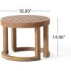 Christopher Knight Home Orion 3 Pieces Acacia Furniture Set, Patio Chair Chat Set with Coffee Table, Outdoor Acacia Wood Conversation Set for Garden Porch Backyard Balcony, Brown Wash+Beige