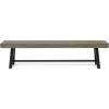 Christopher Knight Home Carlisle Outdoor Acacia Wood Picnic Dining Set, Gray and Rustic Metal