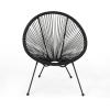 Christopher Knight Home Outdoor Hammock Weave Chair with Steel Frame (Set of 2) – Black Finish