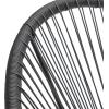 Christopher Knight Home Outdoor Hammock Weave Chair with Steel Frame (Set of 2) – Black Finish