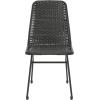 Christopher Knight Home Rlyn 5 Pieces Patio Dining Set, Woven Dining Chairs, Wood Table Top, 4 Seaters Rattan Dining Chair Set, Outdoor Table and Chair for Garden, Backyard, Poolside, Dark Brown+Teak(Dark Brown Chair+teak Finish Table)