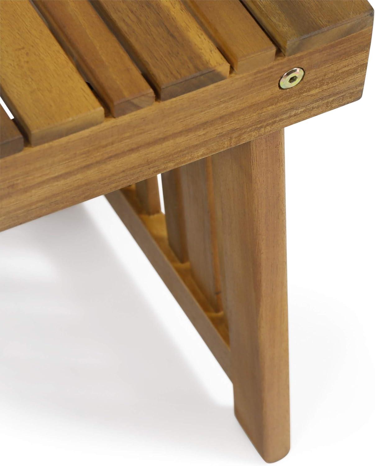 image:imageChristopher Knight Home Eugene Outdoor Acacia Wood 3 Piece Chaise Lounge Set Teak Finish Yellow CreamCream