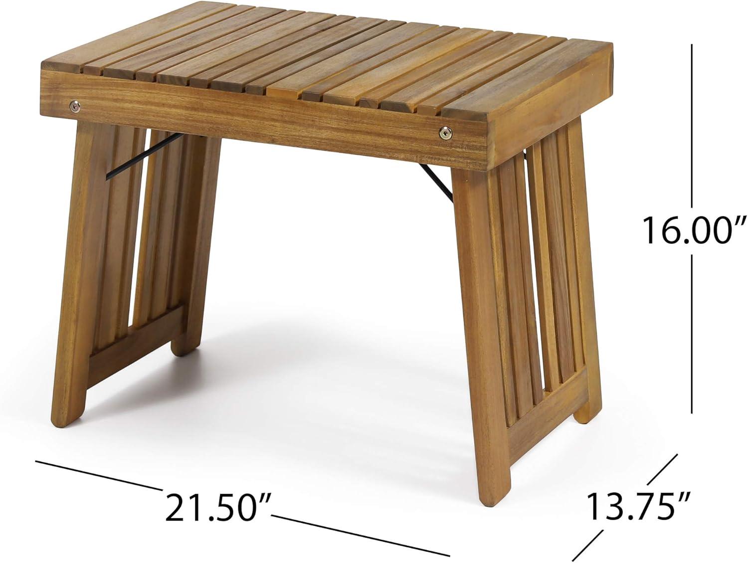 image:imageChristopher Knight Home Eugene Outdoor Acacia Wood 3 Piece Chaise Lounge Set Teak Finish Yellow CreamCream