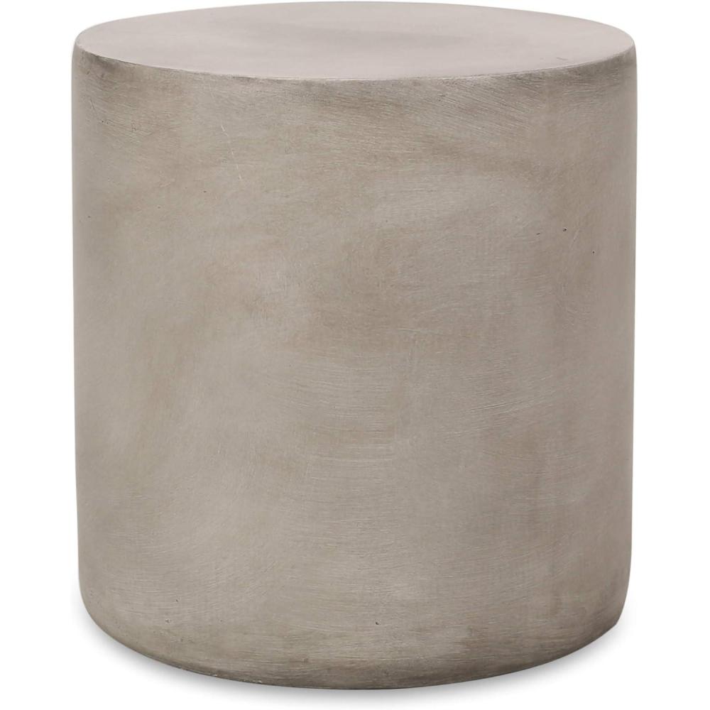 image:imageChristopher Knight Home Cayce Outdoor Lightweight Concrete Side Table Concrete FinishLight Gray