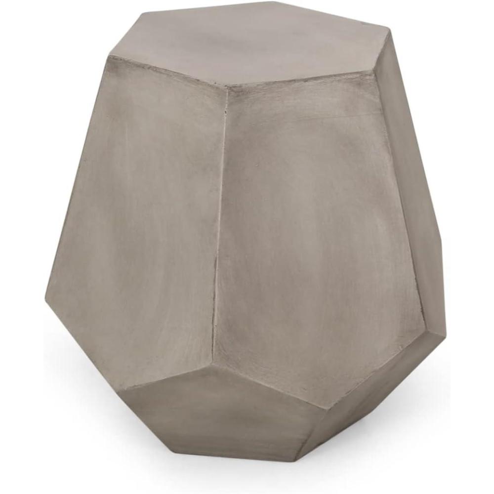 image:imageChristopher Knight Home Cayce Outdoor Lightweight Concrete Side Table Concrete FinishSamue light Gray