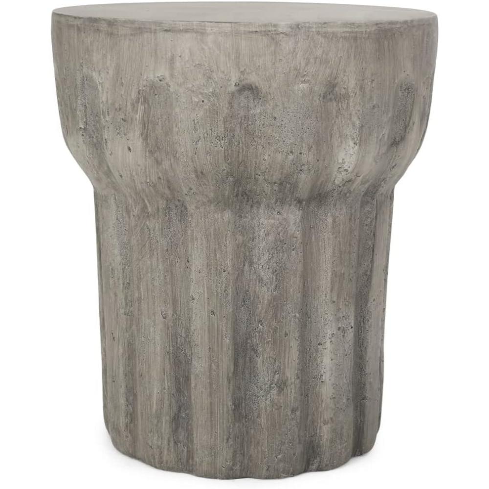 image:imageChristopher Knight Home Cayce Outdoor Lightweight Concrete Side Table Concrete FinishSolomo concrete Finish