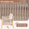 Christopher Knight Home Aldo Wooden Lounge Chair Outdoor Set of 2, Acacia Wood Accent Chair for Garden/Balcony/Backyard, Patio Furniture Set Armchair, Teak+Beige