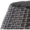 Christopher Knight Home Canary Outdoor Wicker 14″ Side Table, Grey(Multibrown)