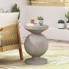 Christopher Knight Home Cayce Outdoor Lightweight Concrete Side Table, Concrete Finish(Cayc concrete Finish)